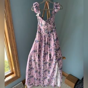 ASTR Wedelia Floral Bustier Midi Dress